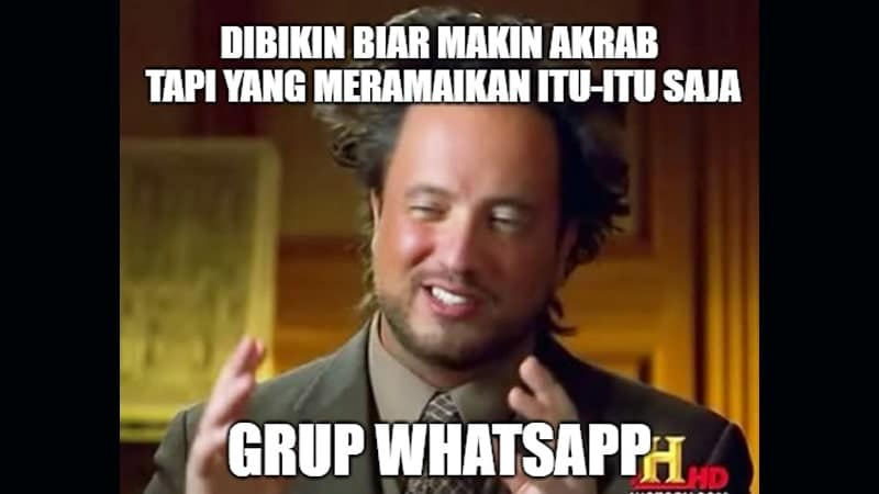 Meme Lucu Grup Sepi - Definisi Grup Whatsapp