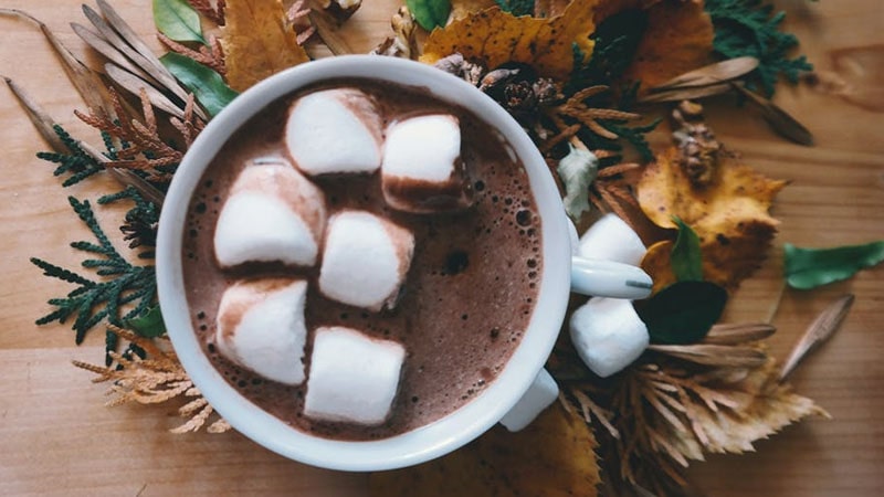 cara membuat coklat panas - coklat marshmallow