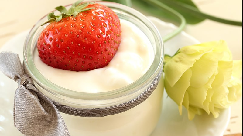 manfaat yogurt - plain yogurt