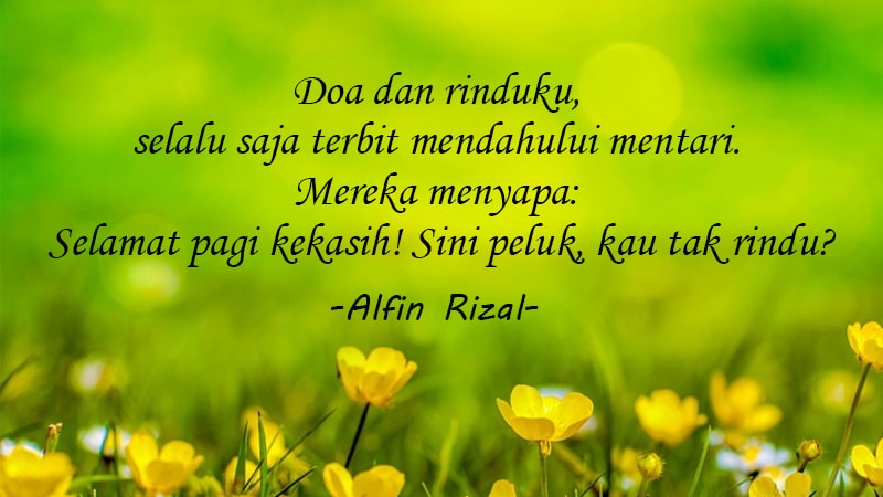 Kata-Kata Ucapan Selamat Pagi - Alfin Rizal