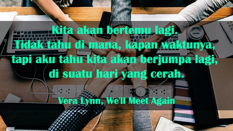 Kata-Kata Perpisahan untuk Sahabat - Vera Lynn