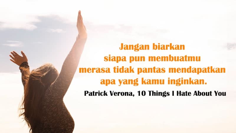 Kata-Kata Penyemangat Diri Sendiri - Patrick Verona