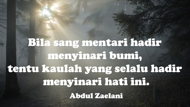 Kata-Kata Puitis tentang Cinta - Abdul Zaelani