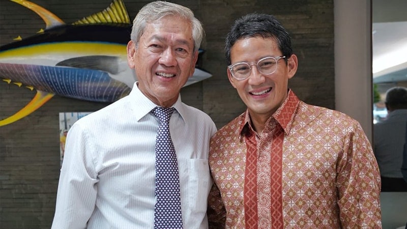 Edwin Soeryadjaya dan Sandiaga Uno